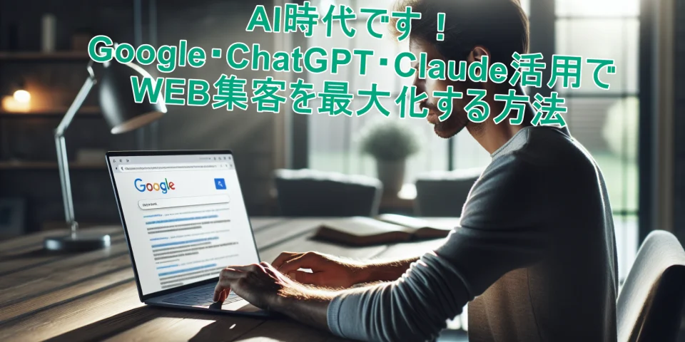 AI時代です！Google・ChatGPT・Claude活用でWEB集客を最大化する方法